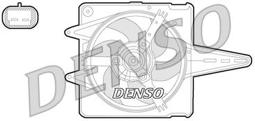 Ventiliatorius, radiatoriaus DENSO DER21014