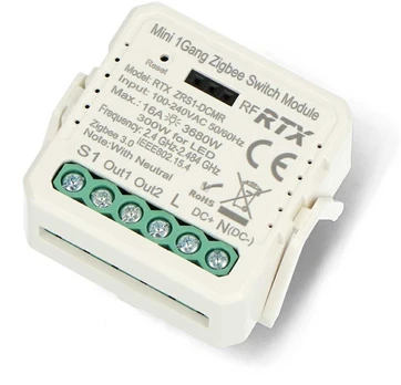 Tuya – be įtampos relė 12V/230V – ZigBee – Android/iOS programa – RTX ZRS1-DCMR