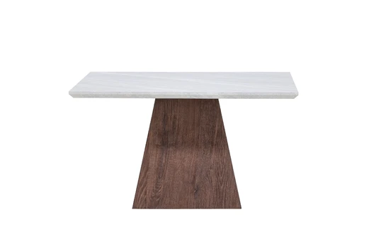 Cael Sofa Table 80x80x45 cm - MDF 3D Paper Mocca / Stonelook