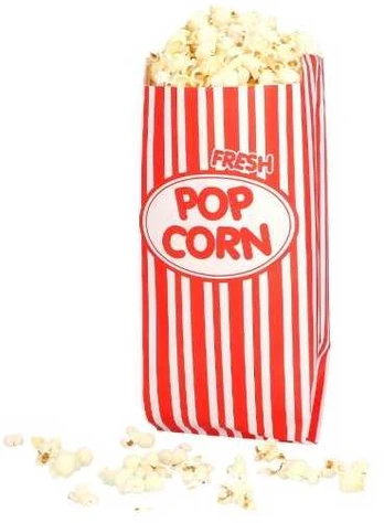 Boland Party Partners B.V. Popcorn papirposer, 8 stk