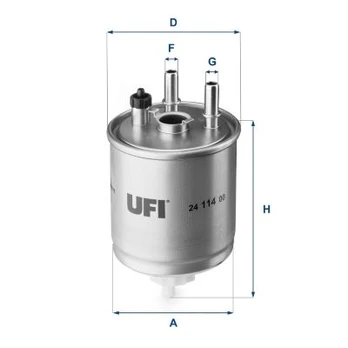 Kuro filtras UFI 24.114.00