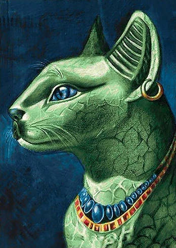 Deimantinis paveikslas Emerald Cat WD141 27*38 cm