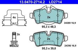 ATE 13.0470-2714.2 Brake pad set