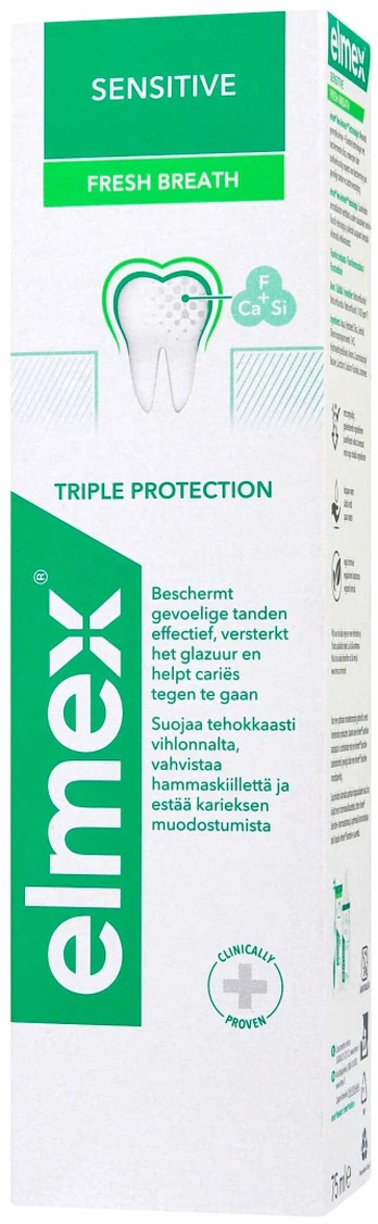 Dantų pasta Elmex Sensitive Fresh Breath, 75 ml