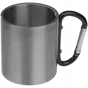Metalinis puodelis su karabinu 180 ml
