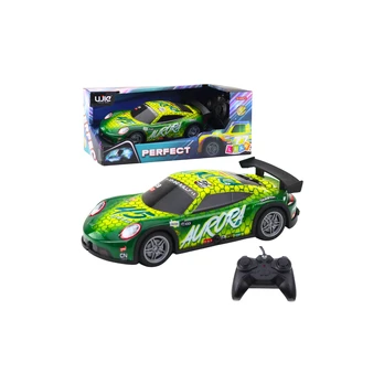 RC Remote Controlled Racing Car with Glowing Body Green