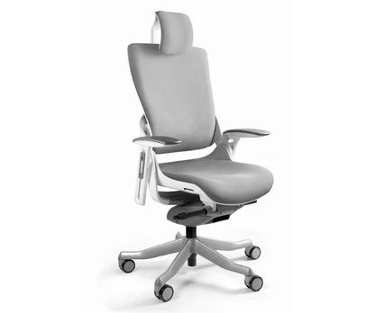 Unique Wau 2 BL416 office chair, snowy/white fabric