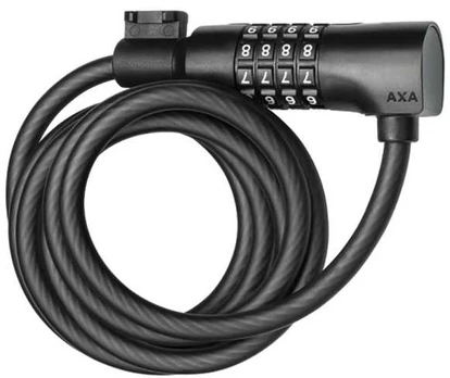 AXA Cable Resolute C8 - 180 Code Cable lock Mat juodas, AXA Resolute C8-180 gives standard safety for short term parking