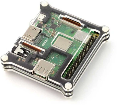 Dėklas, skirtas Raspberry Pi 3 A+ juodas - 5 sluoksnių