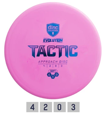 Diskgolfo diskas DISCMANIA SOFT EXO TACTIC Evolution Midrange driver