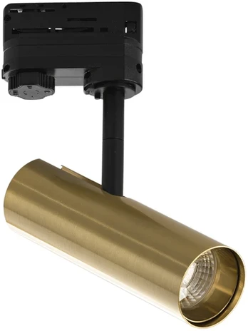 7W LED trifazis bėginis šviestuvas ROCKET, aukso sp., CCT