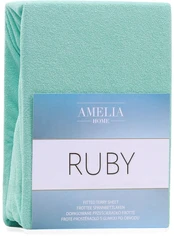 Paklodė AmeliaHome Ruby, žalia, 200 cm x 180 cm, su guma kaina