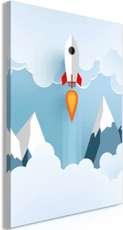 Artgeist Paveikslas - Rocket in the Clouds (1 Part) Vertical kaina