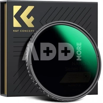 K&F Concept K&F 43MM XV40 Nano-X Variable/Fader ND Filter, ND8~ND128, W/O Black Cross