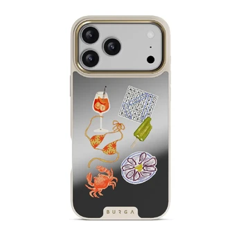 Seaside Muse - iPhone 17 Pro Max Case, Elite Mirror Light (MagSafe) / Gold