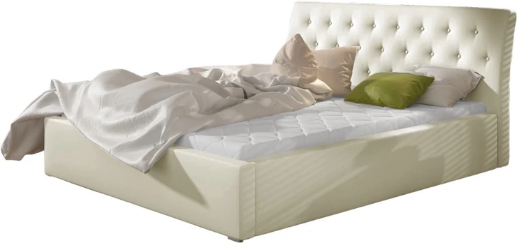 Lova su patalynės dėže Milano Soft 33, 200x200, beige spalva