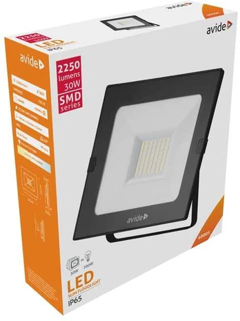 LED SMD prožektorius Avide Slim 1x30W