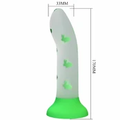 PRETTY LOVE - MAGICAL NIGHTFALL DILDO WITHOUT VIBRATION LUMINOUS GREEN kaina