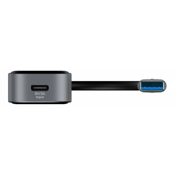 Permatomas USB-A šakotuvas DELTACO, 5 Gbps, 4x USB-A / UH-736 / 1902565