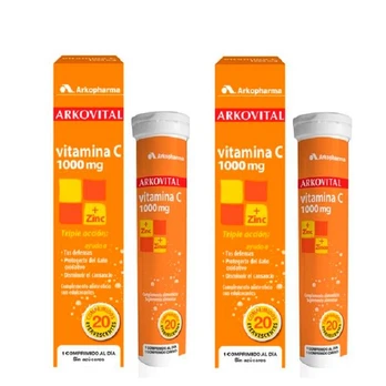 Arkopharma Arkovital Vitamins C 20 putojančių tablečių DUPLO