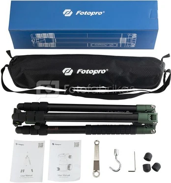 Fotopro X Go Chameleon Groene Aluminium Tripod
