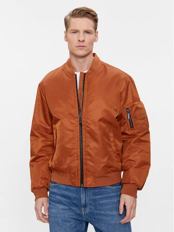 Calvin Klein Bomber striukė Recycled Sateen Hero Bomber K10K109907 Ruda Regular Fit