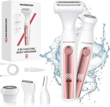 Maxgroom elektrinis kūno skustuvas moterims 4-in-1