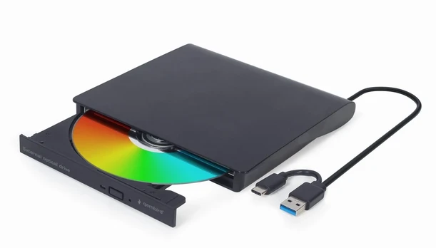 Kietasis diskas Gembird DVD-USB-031 External USB DVD drive, juodas