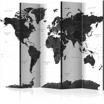 Artgeist Pertvara - Juodas and Baltas Map II [Room Dividers]