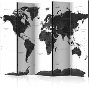 Artgeist Pertvara - Juodas and Baltas Map II [Room Dividers] kaina