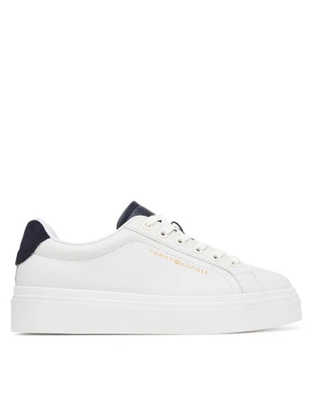 Tommy Hilfiger Laisvalaikio batai Th Feminine Platform Monogram FW0FW09594 Balta