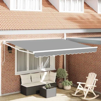 Ištraukiama markizė Balta 350 x 250 cm Aliuminis