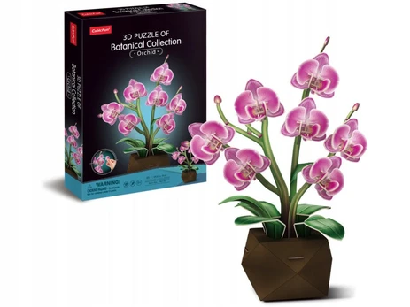 3D konstruktorius Cubic Fun „Orchidėjos“, 23,4 × 16,2 × 33,8 cm