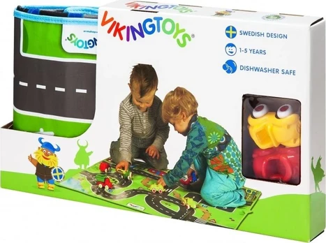 Viking Toys VIKING CITY MAT SU TRANSPORTO PRIEMONĖMIS 3 EL.