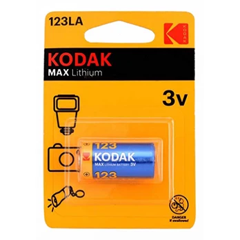 Kodak MAX Lithium 123LA / 3V Battery