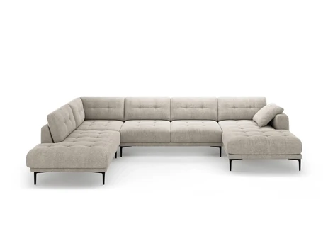 Panoramic Left Corner Sofa, "Lazio", 7 Seats, 368x240x86 Made in Europe