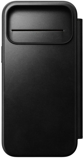 Nomad Modernus odinis folio tipo dėklas, juodas (Horween) - iPhone 18 Pro Max/17 Pro Max