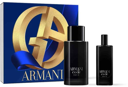 Giorgio Armani Code Parfum rinkinys vyrams (EDP, 75 ml + EDP, 15 ml)