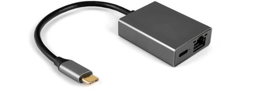 Spacetronik Multiport USB-C na USB-C + RJ45 SPU-M08 gigabit
