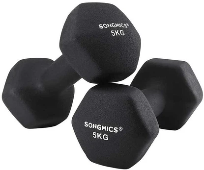 Songmics Hanteliai su matine danga