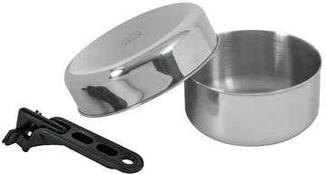 Indų rinkinys BasicNature Stainless Steel Biwak Junior