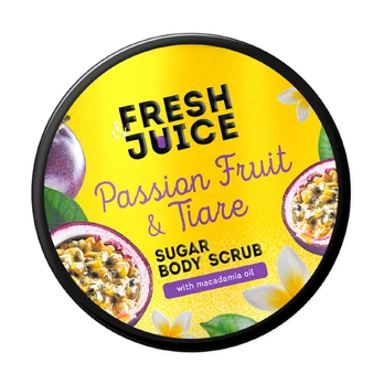 FRESH & JUICE PASSION FRUIT & TIARE SUGAR kūno šveitiklis, 200 ml