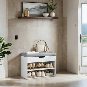 Batai, VASAGLE LHS020K01, 30 x 60 x 44 cm, Balta