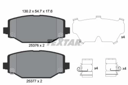 Stabdžių trinkelių rinkinys, diskinis stabdys TEXTAR 2537601 kaina