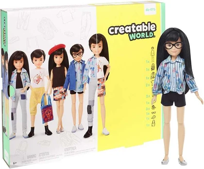 Creatable World Deluxe Brown hair
