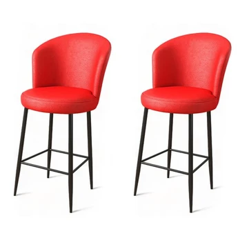 Baro kėdė (2 vienetai) Uras - Red, Black