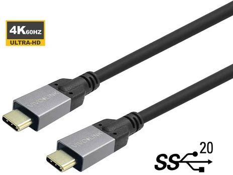 Vivolink USB-C to USB-C Cable 8m Supports 10 Gbps data .