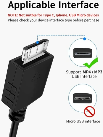 Usb laidas Sony Walkman Nwz-e585 įkrovimui ir duomenims