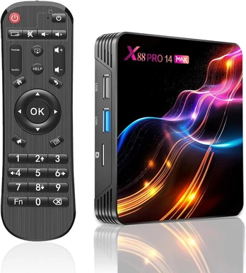 Televizijos imtuvas Android TV dėžutė X14 MAX, 8K, 4GB RAM, 64GB