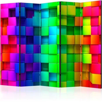 Artgeist Pertvara - Colourful Cubes II [Room Dividers]